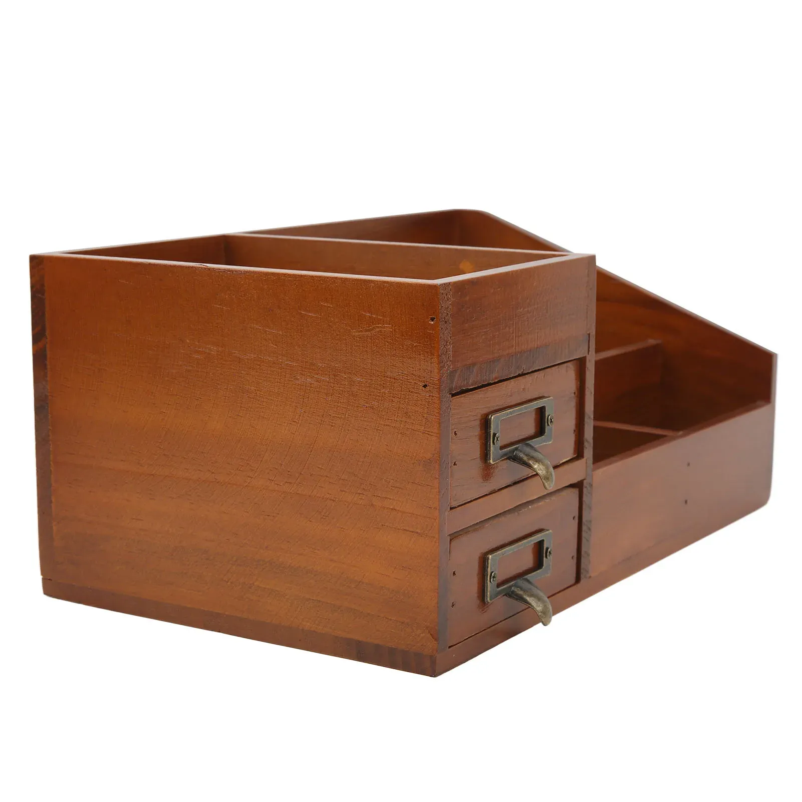 Armoire de rangement rétro en bois multicouche pour cosmétiques et maquillage – MELJewelry 3