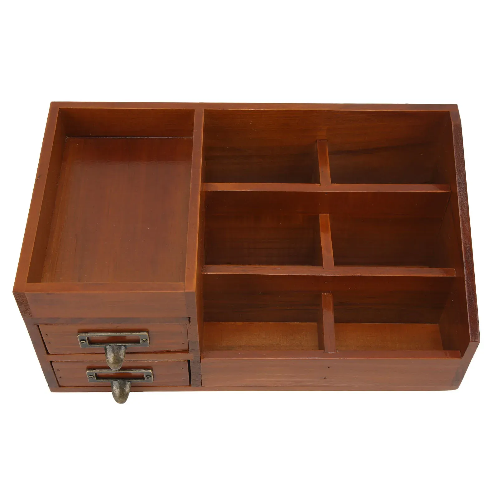 Armoire de rangement rétro en bois multicouche pour cosmétiques et maquillage – MELJewelry 4