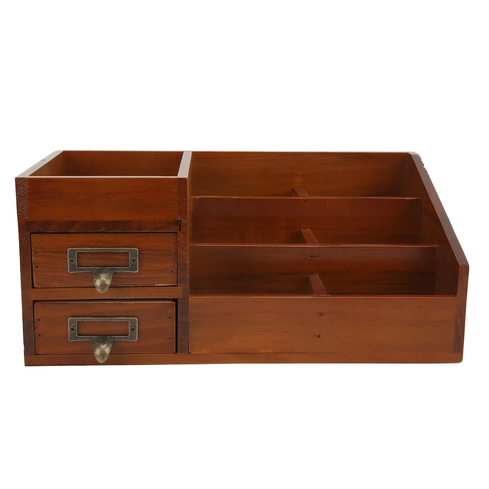 Armoire de rangement rétro en bois multicouche pour cosmétiques et maquillage – MELJewelry 5