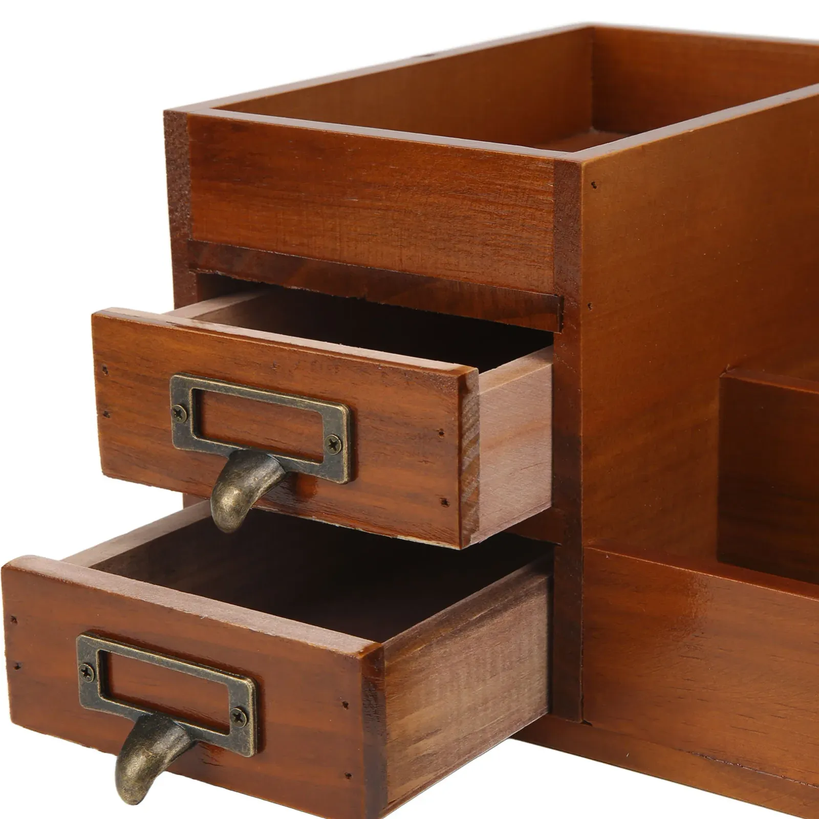 Organisateur de maquillage en bois, ambiance lifestyle