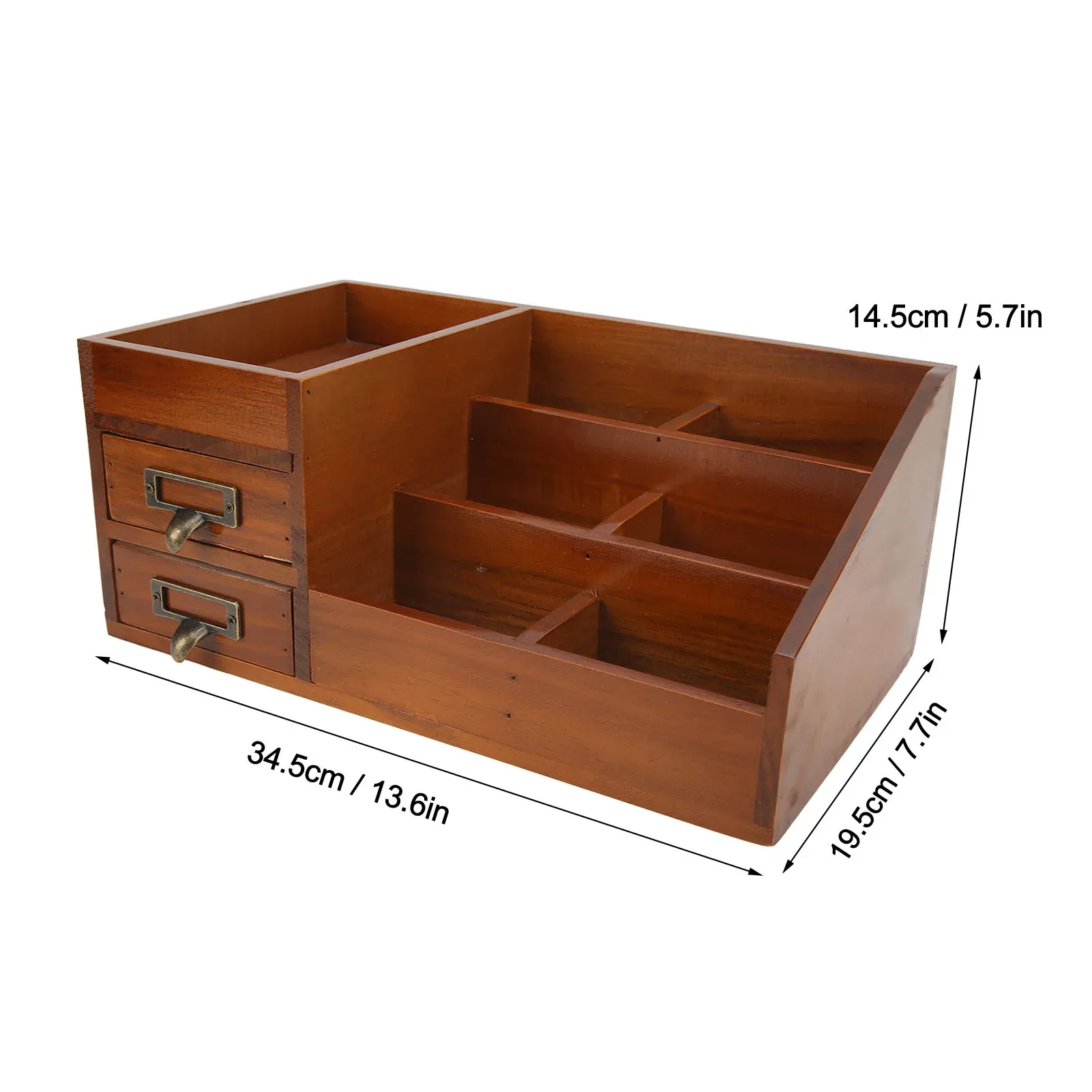 Armoire de rangement rétro en bois multicouche pour cosmétiques et maquillage – MELJewelry 7