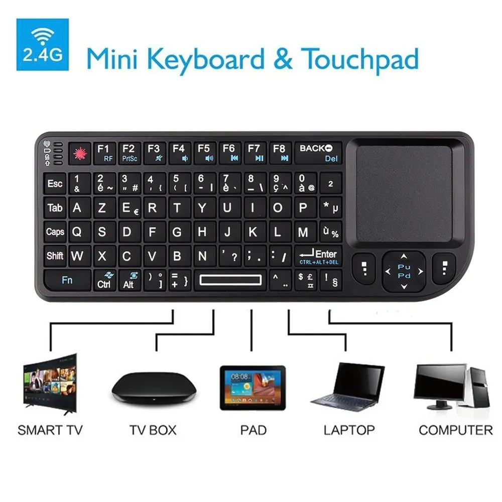 Détail du clavier Rii X1