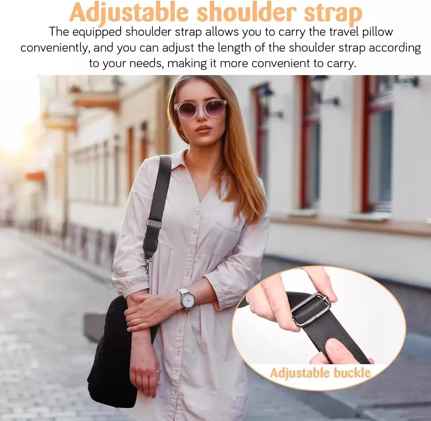 Oreiller de voyage cervical, utilisation en voyage