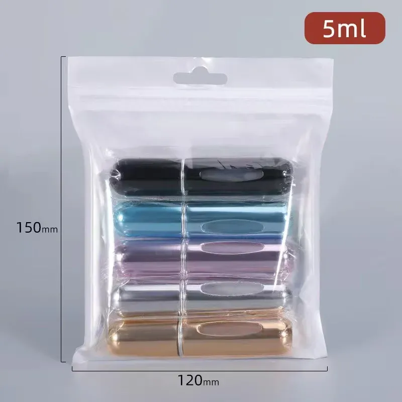 Flacons vides rechargeables avec pompe pulvérisateur, contenants cosmétiques de voyage, mini atomiseur, lot de 5 16