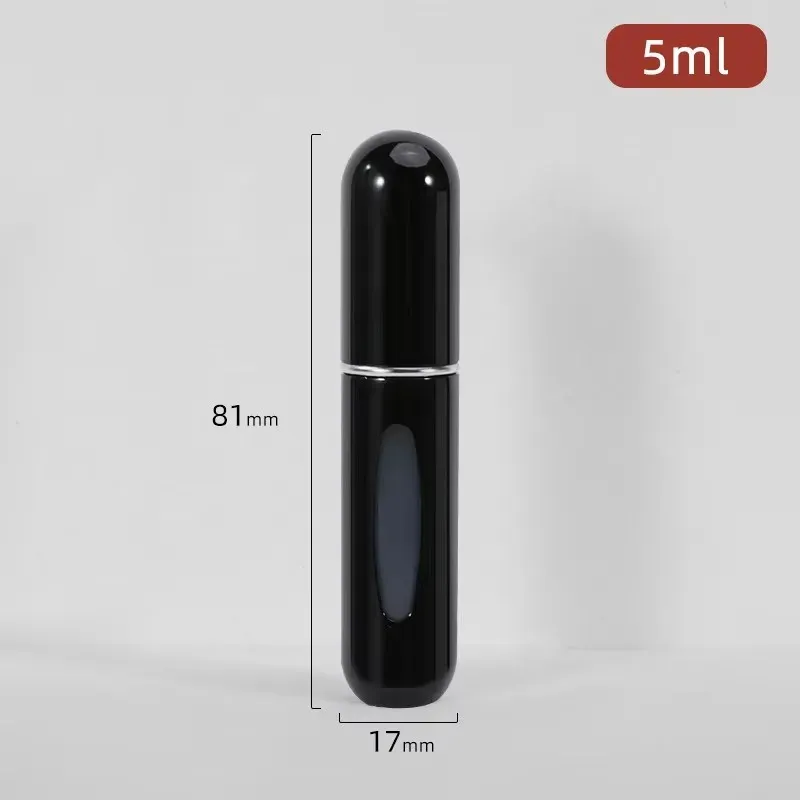 Flacons vides rechargeables avec pompe pulvérisateur, contenants cosmétiques de voyage, mini atomiseur, lot de 5 15