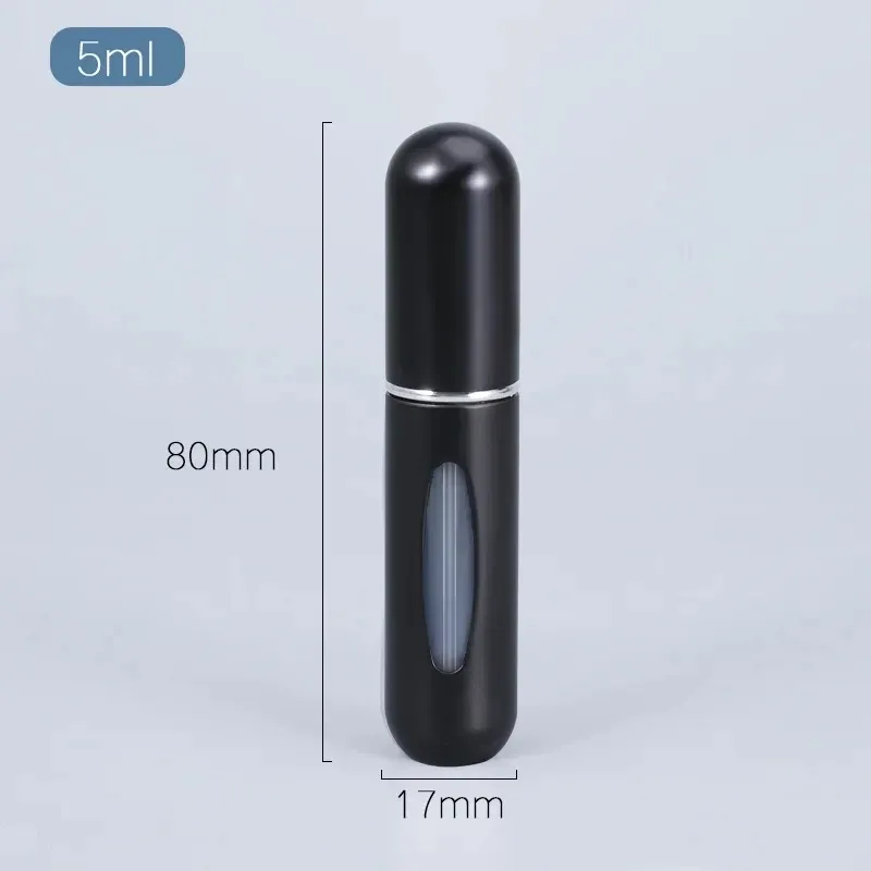Flacons vides rechargeables avec pompe pulvérisateur, contenants cosmétiques de voyage, mini atomiseur, lot de 5 14