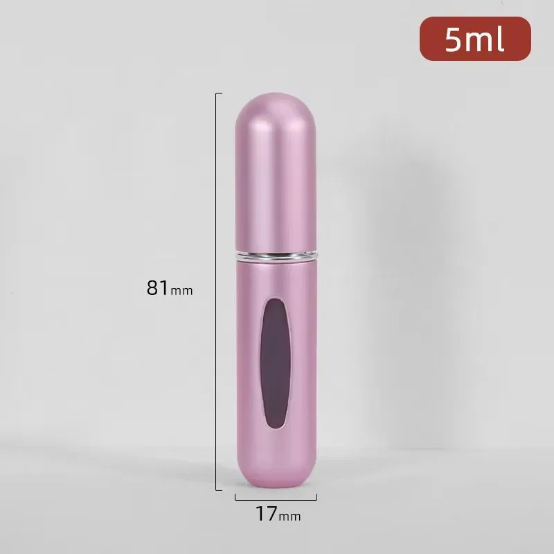 Flacons vides rechargeables avec pompe pulvérisateur, contenants cosmétiques de voyage, mini atomiseur, lot de 5 23