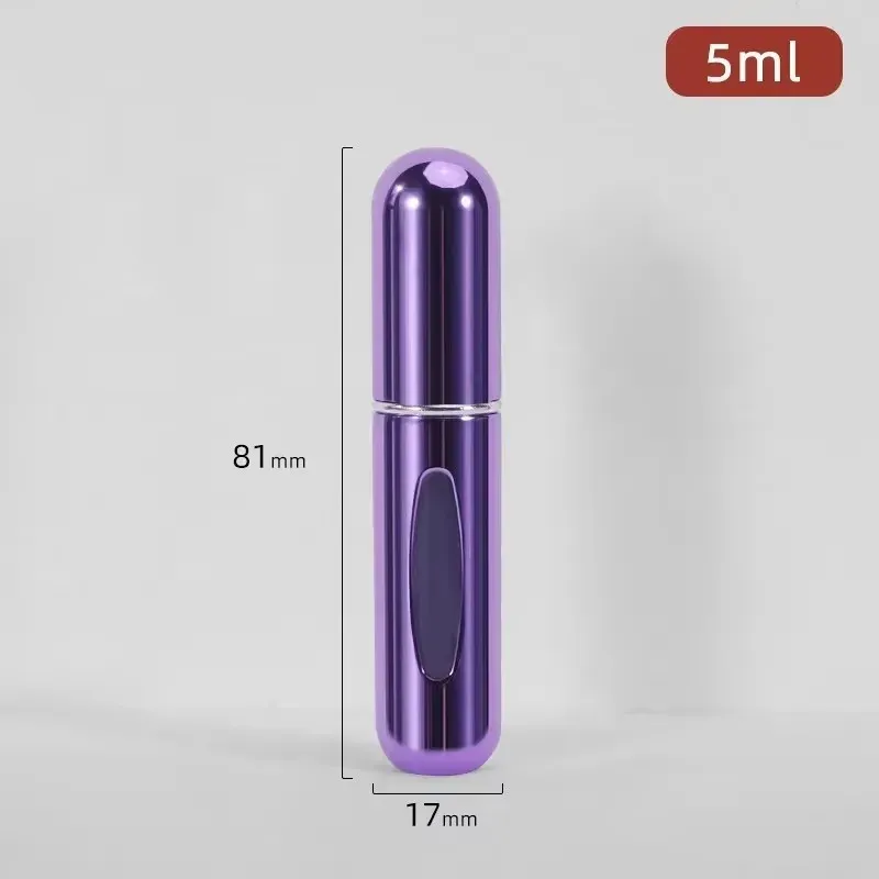 Flacons vides rechargeables avec pompe pulvérisateur, contenants cosmétiques de voyage, mini atomiseur, lot de 5 26