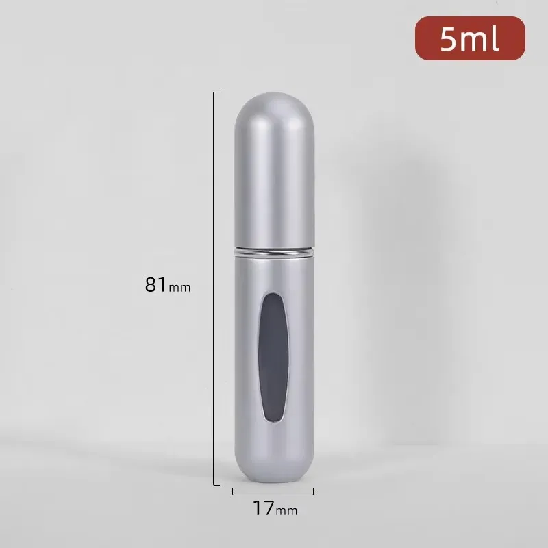 Flacons vides rechargeables avec pompe pulvérisateur, contenants cosmétiques de voyage, mini atomiseur, lot de 5 8