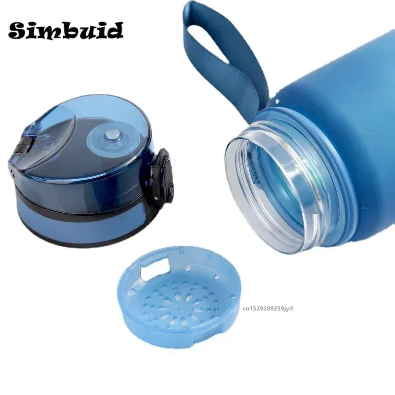 Gourde de sport en plastique colorée, grande capacité, 1 litre 3