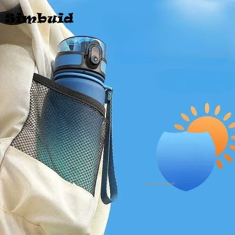 Gourde de sport en plastique colorée, grande capacité, 1 litre 6