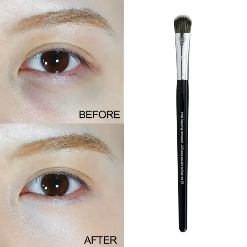 Pinceaux de maquillage anti-cernes pour le visage, brosse plate pour contour du nez, qualité professionnelle 5