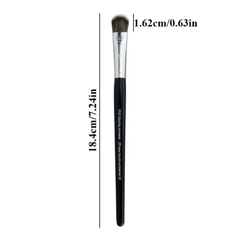 Pinceaux de maquillage anti-cernes pour le visage, brosse plate pour contour du nez, qualité professionnelle 6