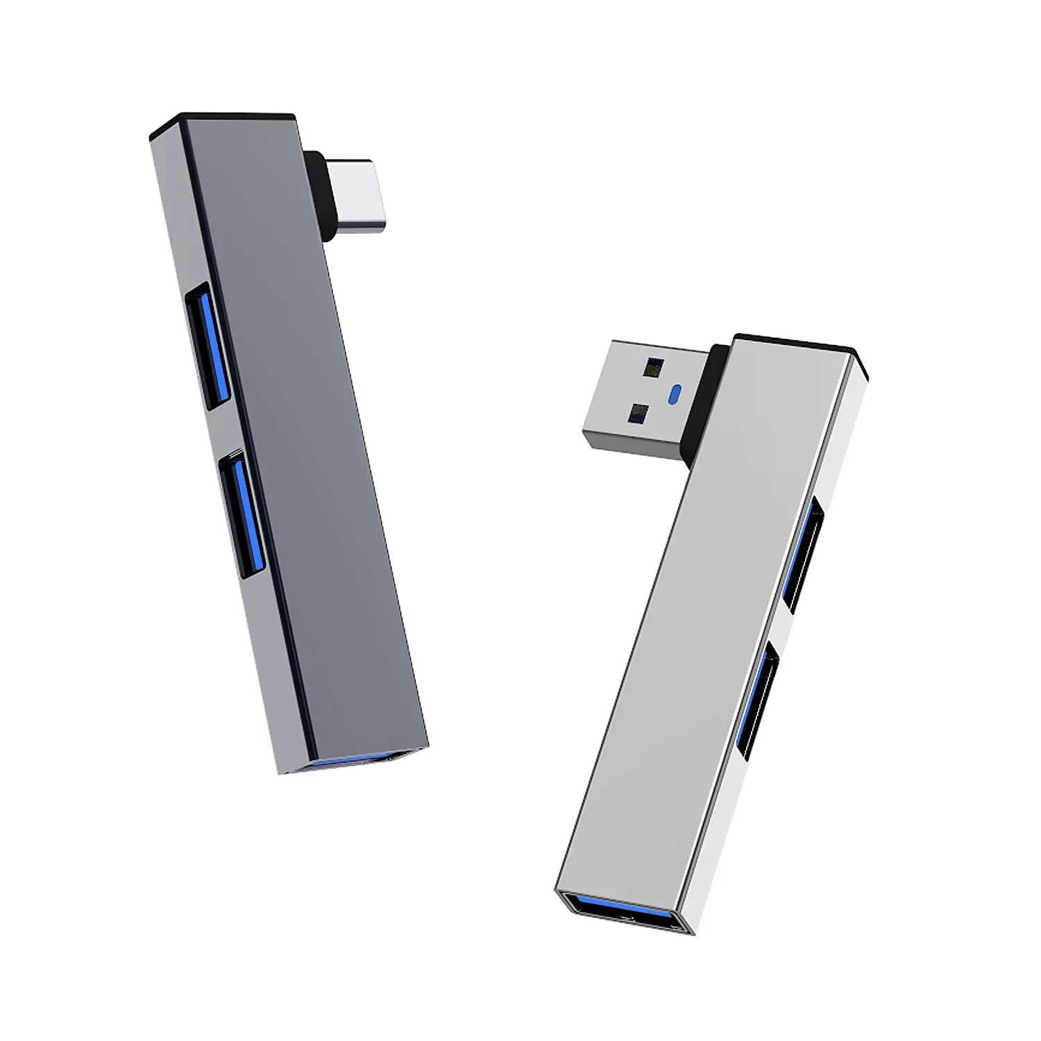 Hub USB 3 en 1 OTG USB 3.0 / Type-C 3.0 vers 3 ports USB, vitesse 5 Gbps, hub 3 ports Type-C pour PC, ordinateur portable et notebook 1