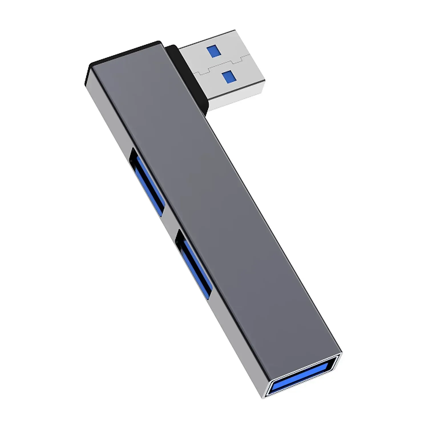 Hub USB 3 en 1 OTG USB 3.0 / Type-C 3.0 vers 3 ports USB, vitesse 5 Gbps, hub 3 ports Type-C pour PC, ordinateur portable et notebook 10