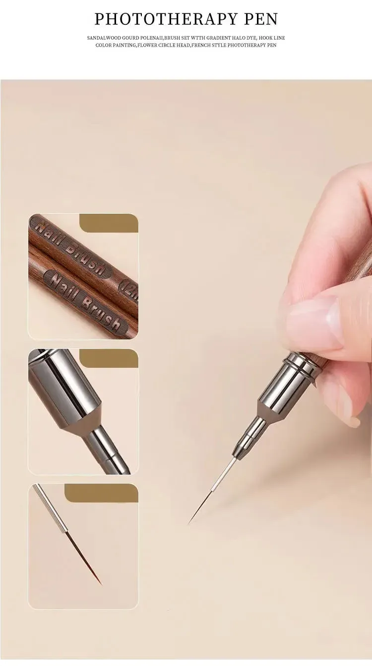 Motifs réalisés avec le pinceau à nail art