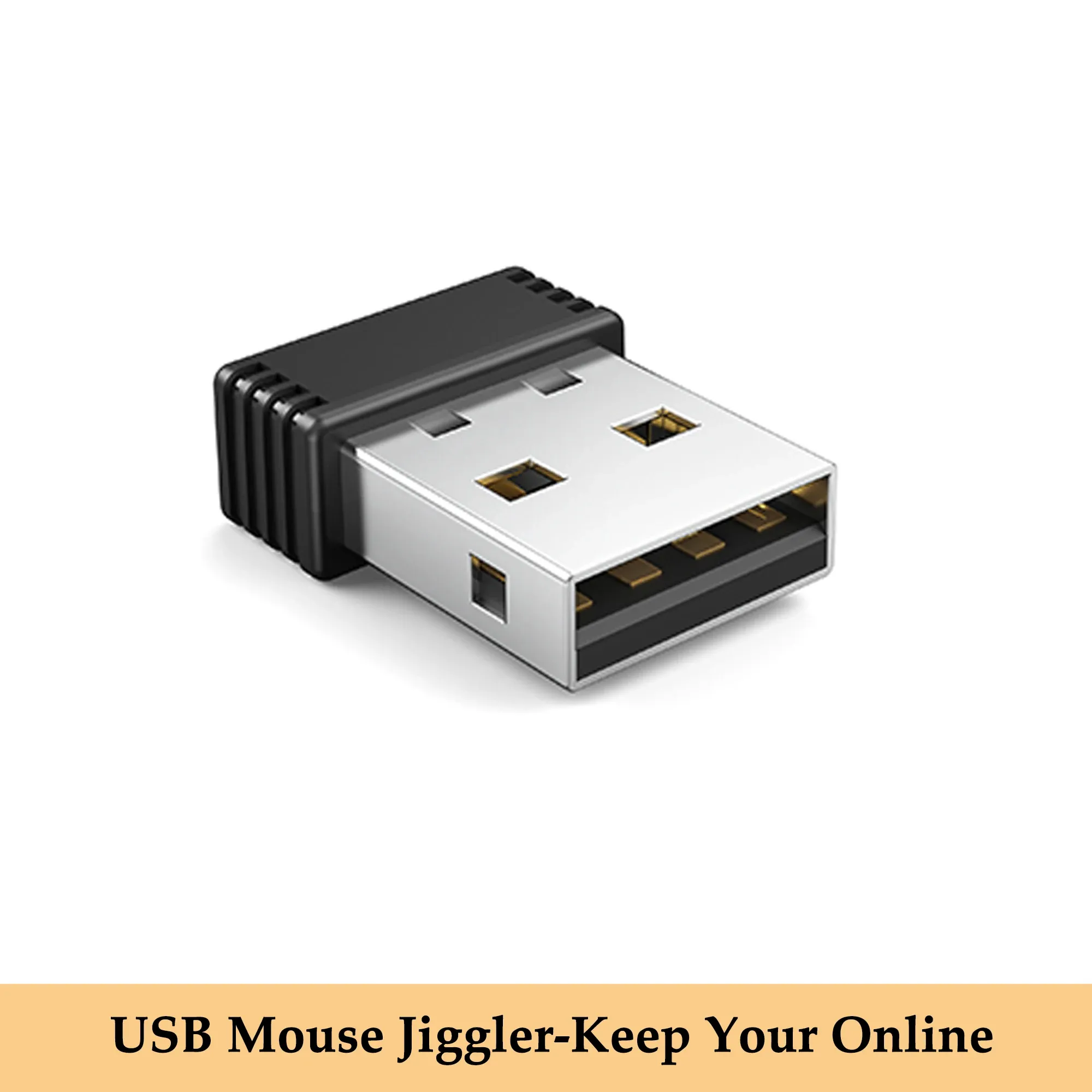Souris Jiggler sans fil à mouvement automatique indétectable, port USB, maintien de l'éveil de l'ordinateur portable