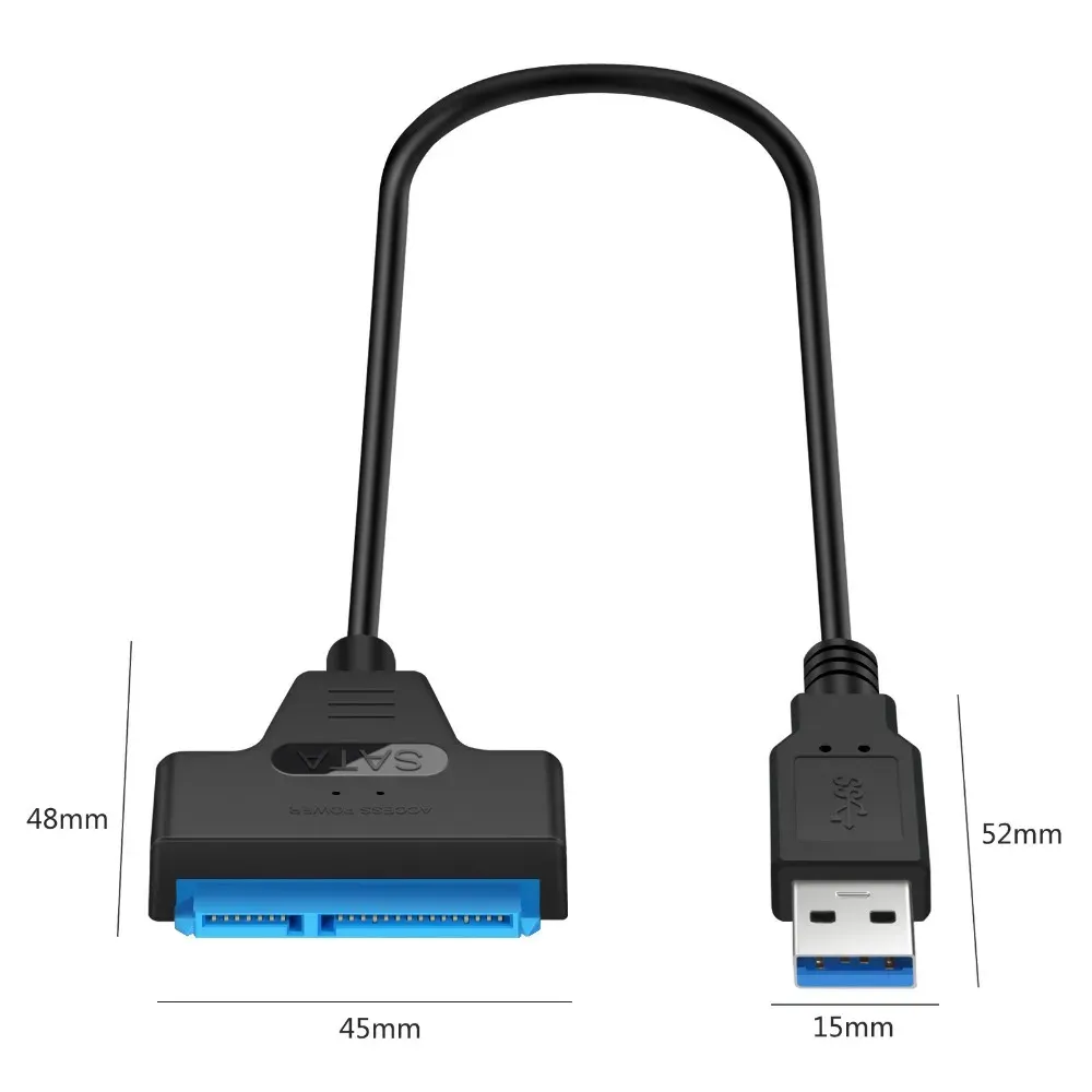 Câble adaptateur USB 3.0 vers SATA, détail produit