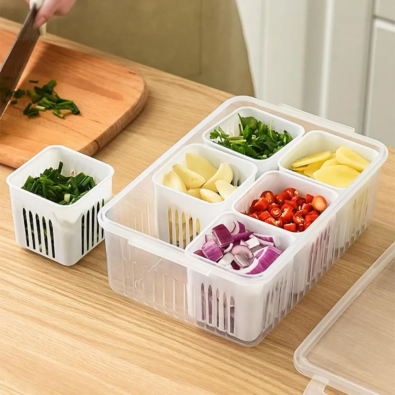 Organisation de réfrigérateur avec la boîte de rangement