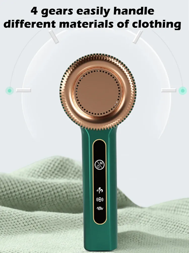 Éliminateur de peluches électrique rechargeable, vue d'ensemble