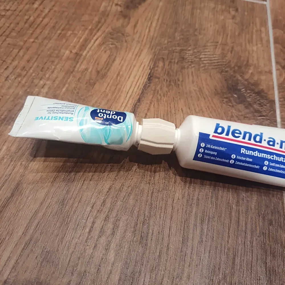 Distributeur de dentifrice réutilisable imprimé en 3D, idéal pour les voyages, blanc 2