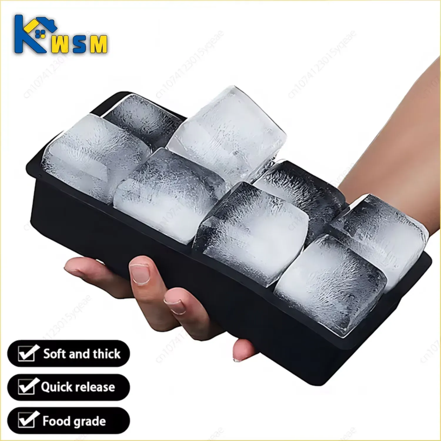 Mini plateau à glace en silicone, vue d'ensemble