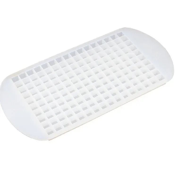 Bac à glaçons en silicone flexible, 160 grilles, mini plateau carré pour machine à glaçons 10
