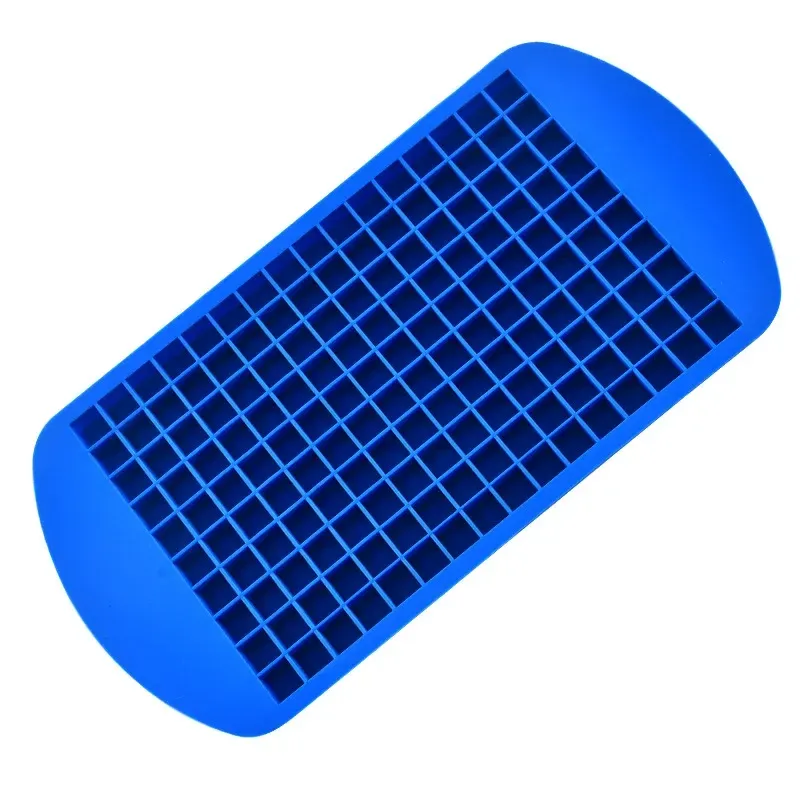Bac à glaçons en silicone flexible, 160 grilles, mini plateau carré pour machine à glaçons 9