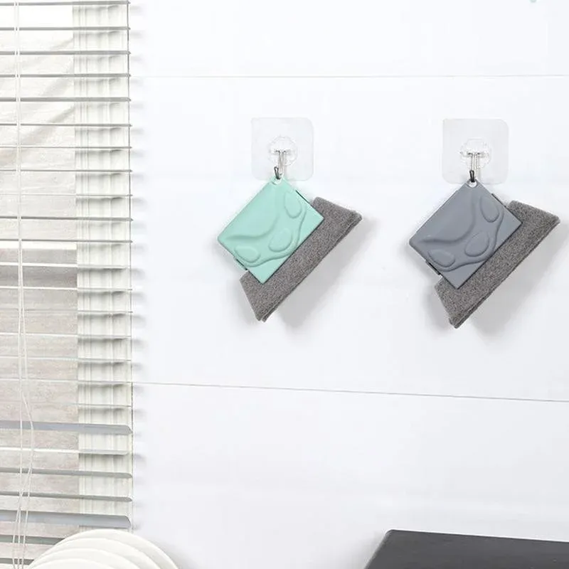 Chiffon et brosse de nettoyage pour rainures de fenêtres et rails de portes coulissantes 5