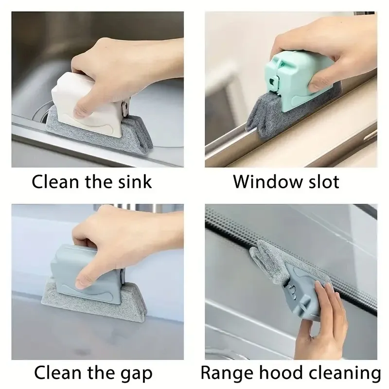 Brosse de nettoyage pour fentes de fenêtre, nettoyage des angles