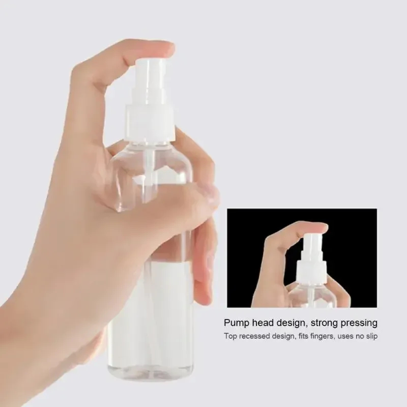 Bouteille de pulvérisation portable en plastique transparent, lot de 3 (30 ml, 50 ml, 100 ml), pour plantes 4