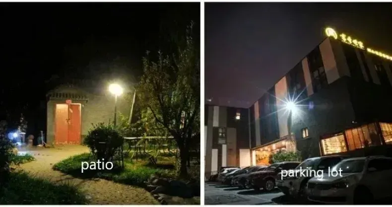 Lampe solaire en contexte