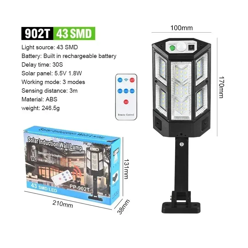 Détail du design de la lampe solaire