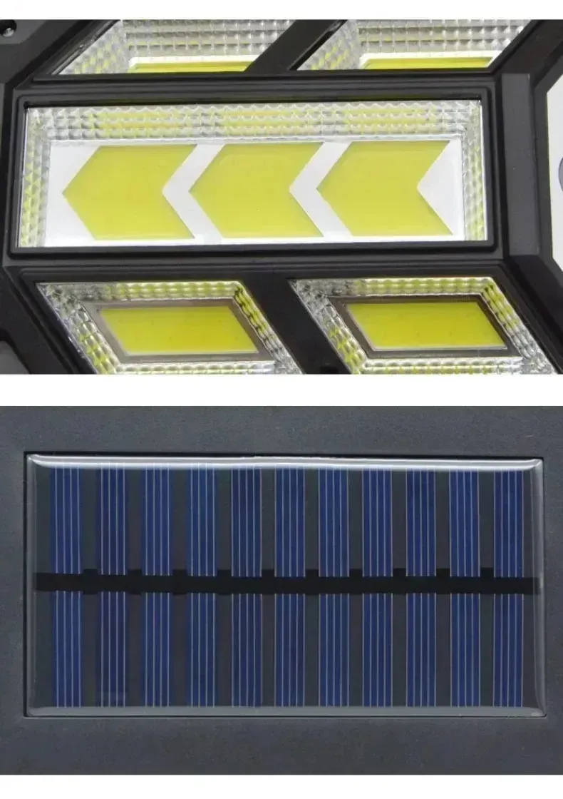 Lampe solaire vue de près