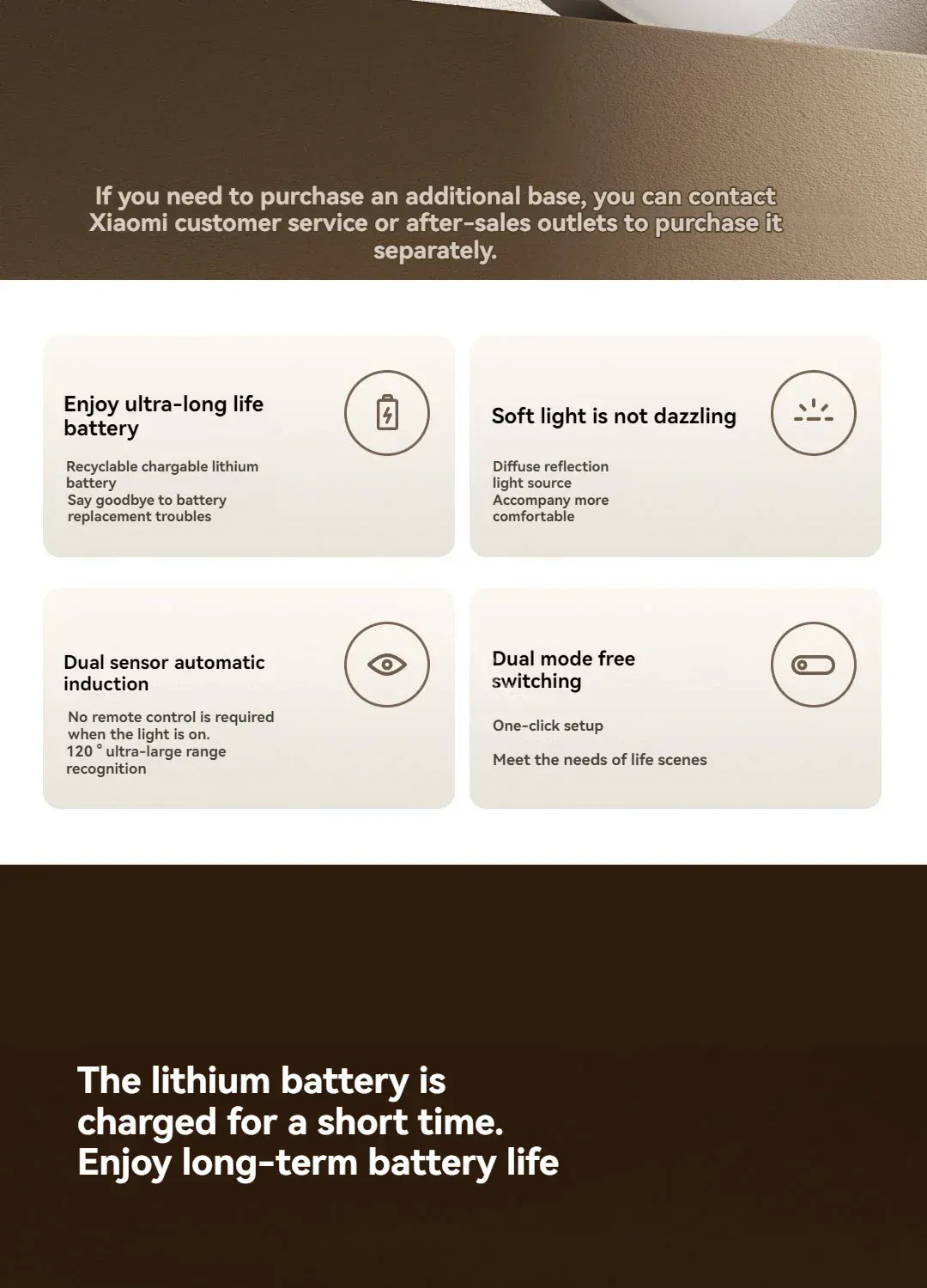 Veilleuse Xiaomi ATA JIA 3 - design