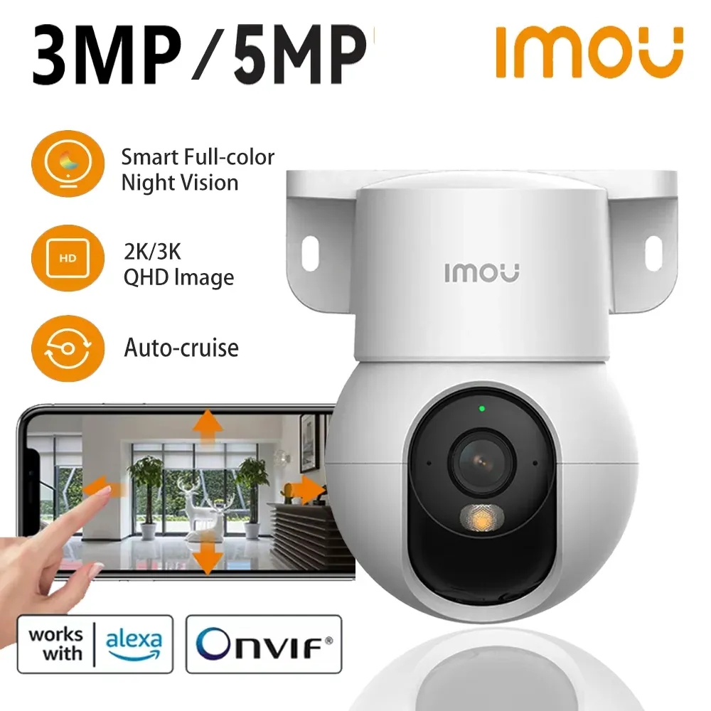 Caméra IP IMOU Ranger Mini 3/5 MP 360° avec détection humaine, moniteur bébé, surveillance domestique, vision nocturne et connexion Wi-Fi sans fil - Image 1