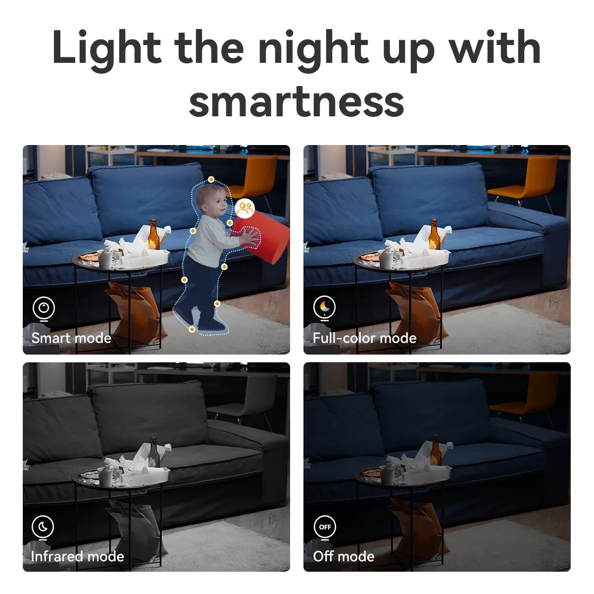 Caméra IP IMOU Ranger Mini 3/5 MP 360° avec détection humaine, moniteur bébé, surveillance domestique, vision nocturne et connexion Wi-Fi sans fil 3