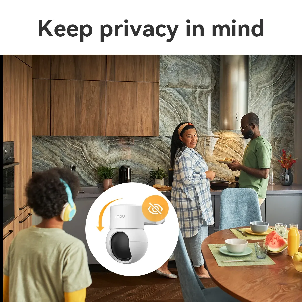 Caméra IP IMOU Ranger Mini, protection de la vie privée