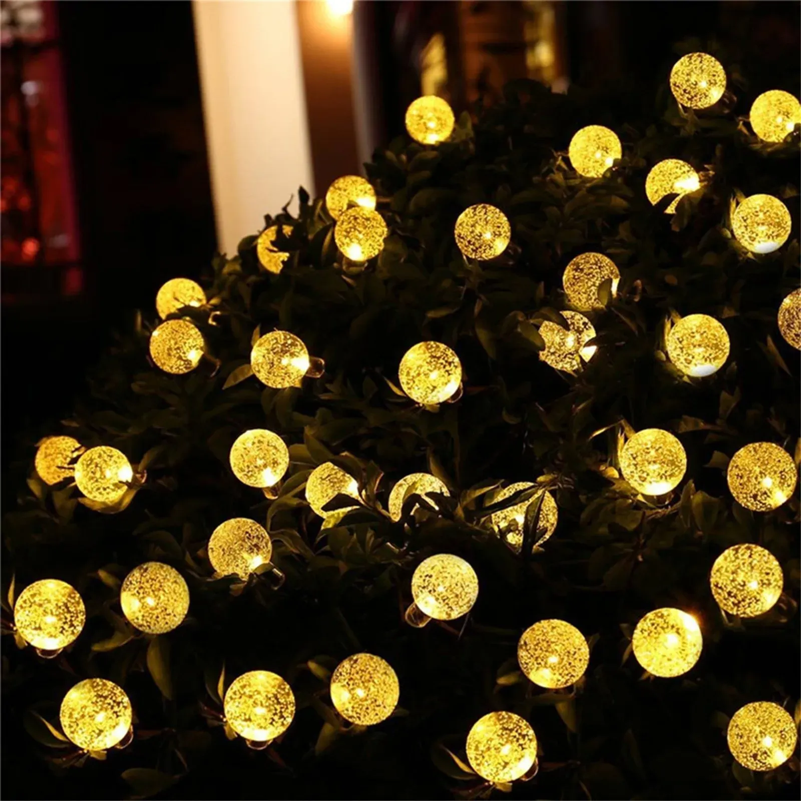 Guirlande boules à bulles solaires, décoration de jardin
