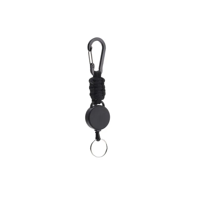 Porte-clés rétractable antivol avec mousqueton, enrouleur de badge pour extérieur, lot de 1, 3 ou 5 pièces, YSL38 17