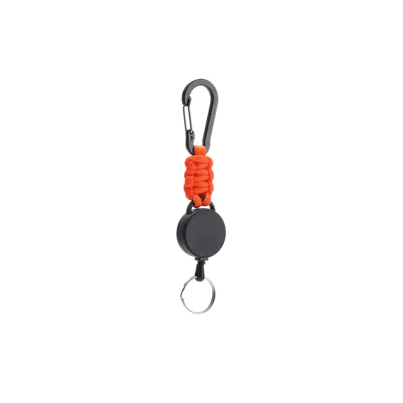 Porte-clés rétractable antivol avec mousqueton, enrouleur de badge pour extérieur, lot de 1, 3 ou 5 pièces, YSL38 16