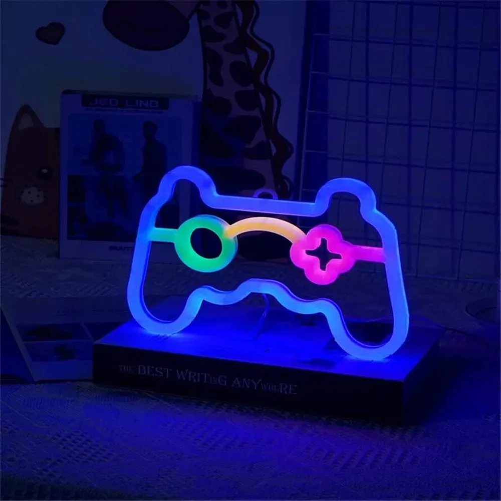 Lampe LED USB néon pour console de jeu, éclairage décoratif pour salle de jeux et décoration murale 3