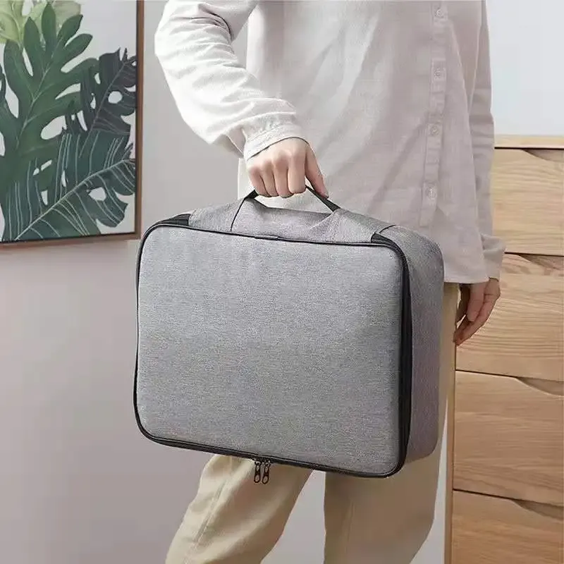 Sac de rangement pour documents à grande capacité, organisateur à 3 couches, pour la maison, le bureau et les voyages 3