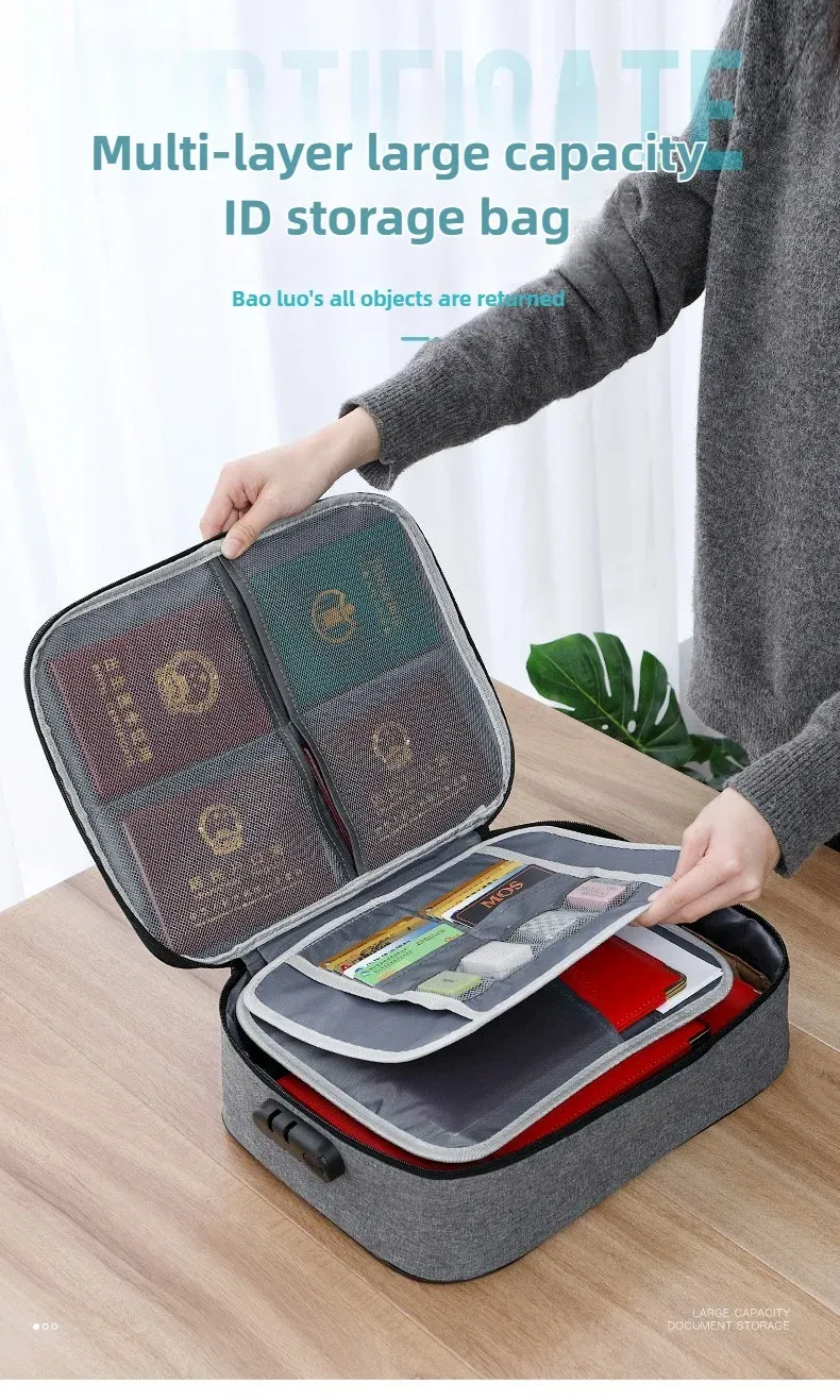 Sac de rangement pour documents, vue d'ensemble