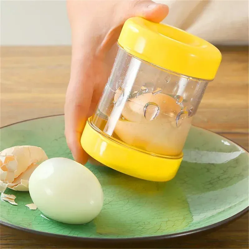 Décortiqueur d'œufs automatique à manivelle, 1 pièce, nouvelle machine à éplucher les coquilles pour usage domestique, outil d'ouverture d'œufs compact et entièrement automatique 3