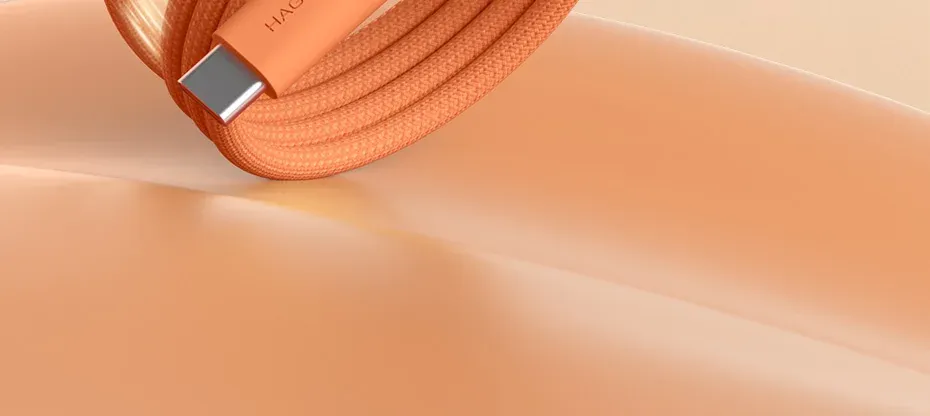 Câble USB-C enroulé Hagibis en situation
