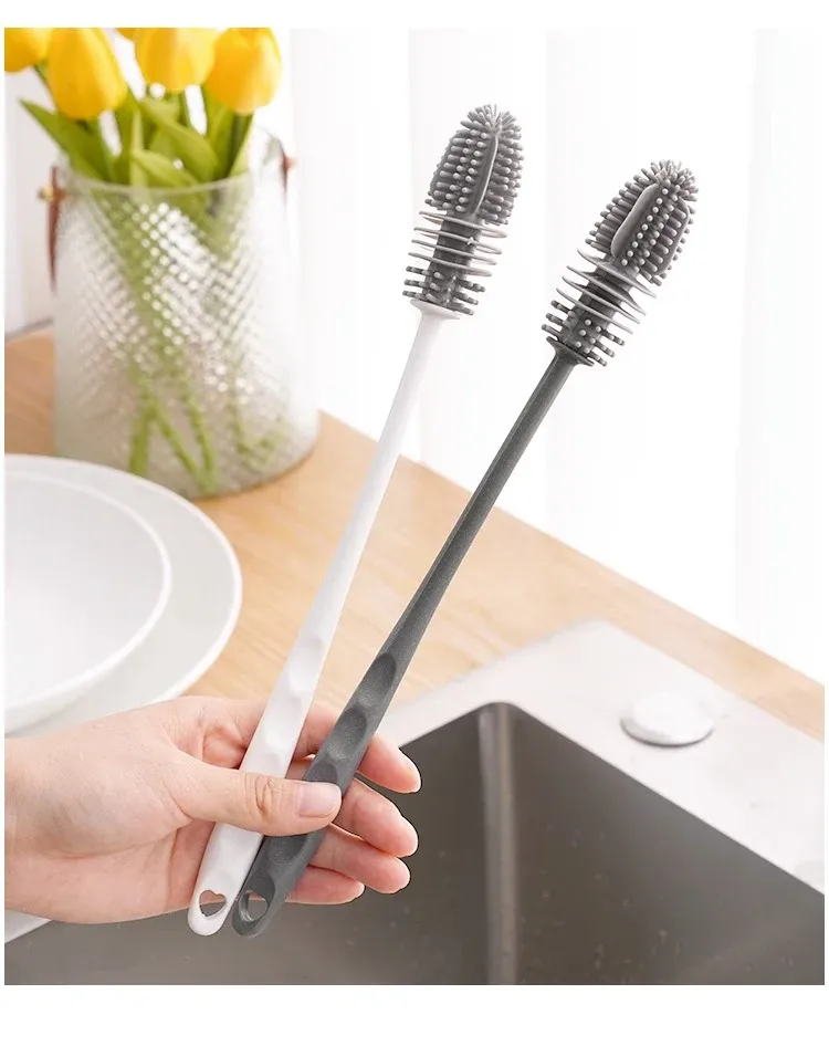 Brosse à biberons en silicone, présentation produit