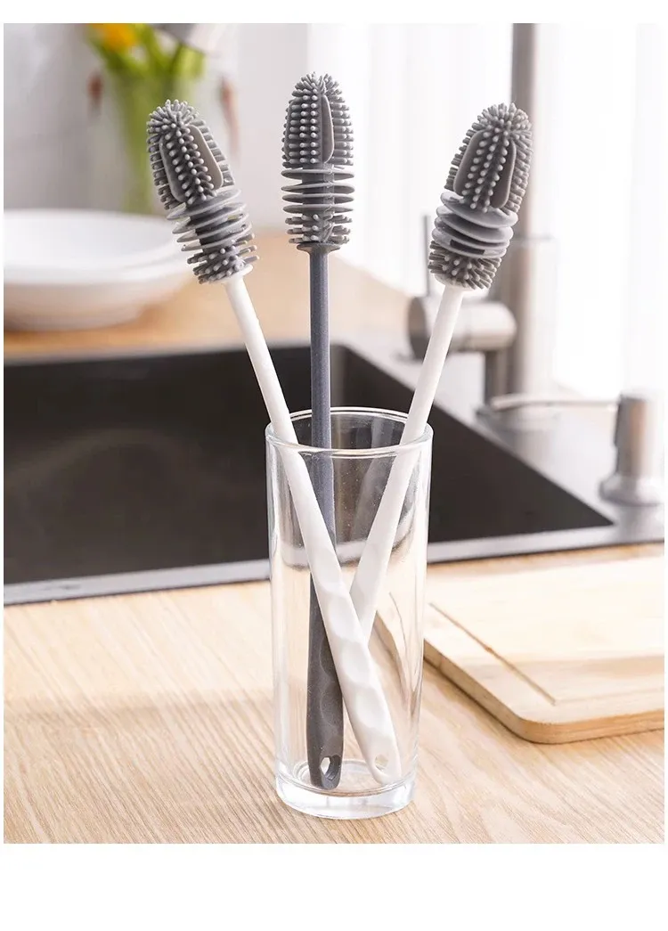 Brosse à biberons en silicone, ambiance cuisine