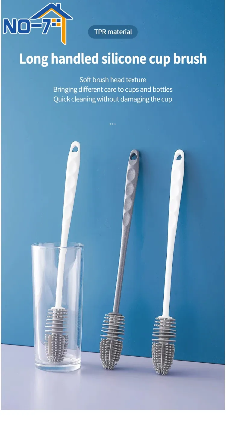 Brosse à biberons en silicone, vue d'ensemble