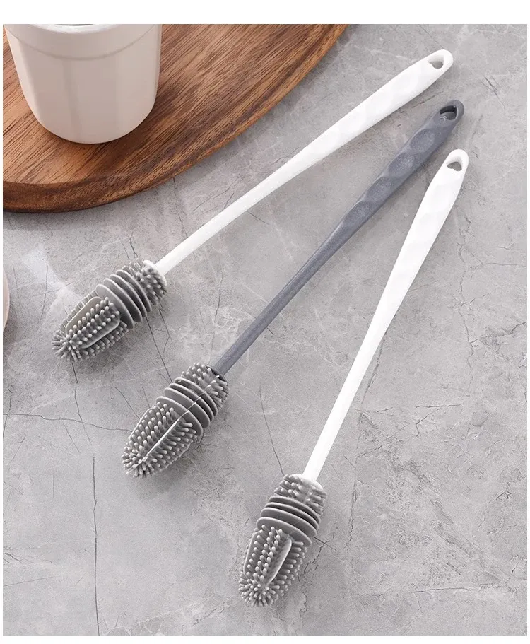 Brosse à biberons en silicone, détail du design